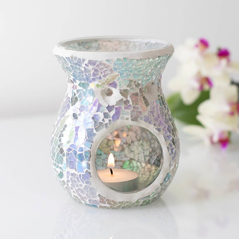 Iridescent tea light holder hotsell