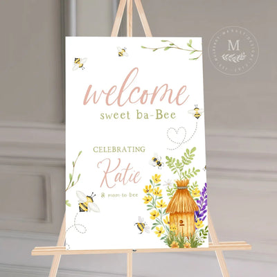Bumble Bee Baby Shower Sign Acrylic