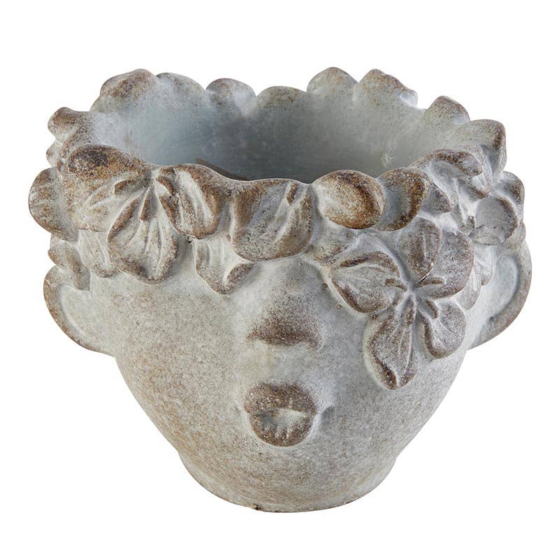 Flower Child Cement Planter Pot - Mulberry Market Designs