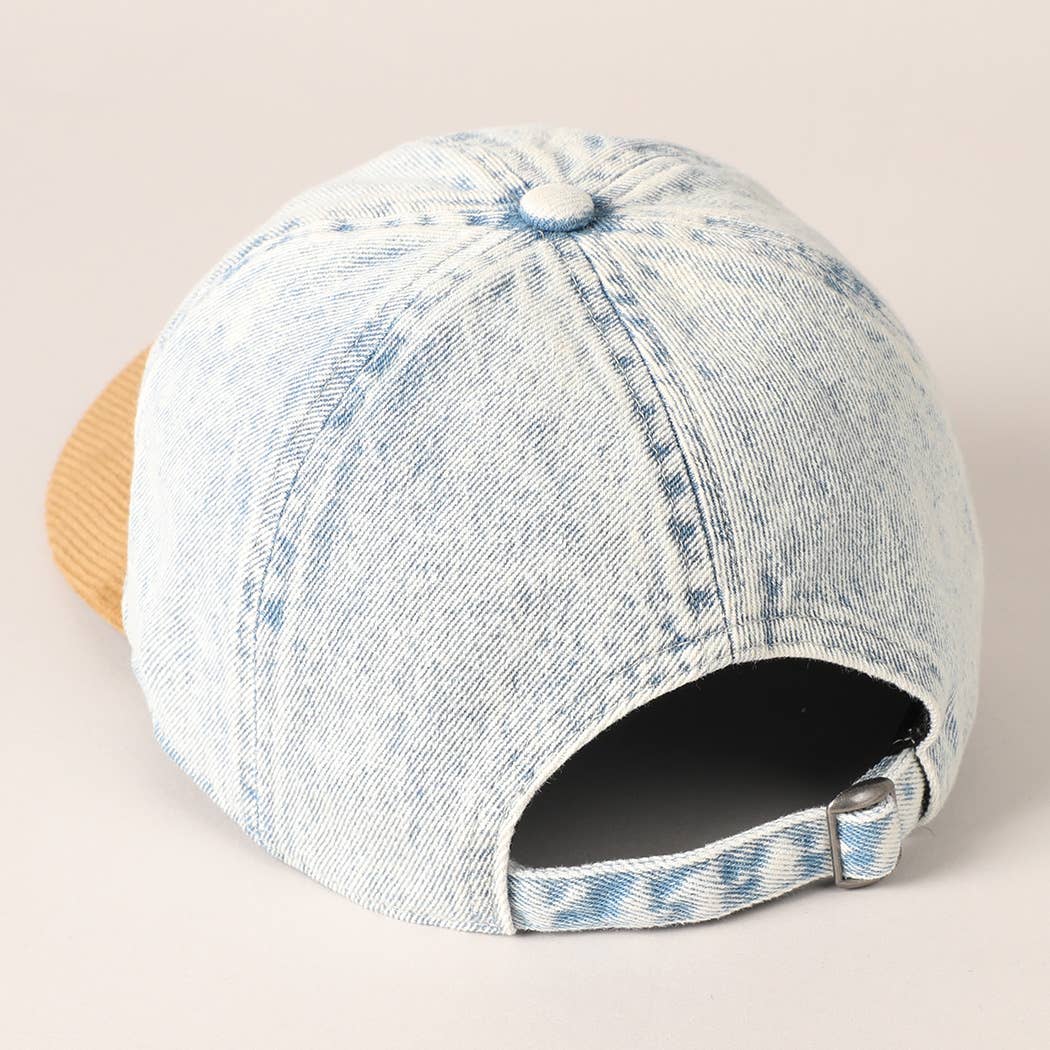 Denim American Flag Baseball Hat