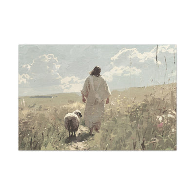Jesus Leaves the 99 Canvas Art