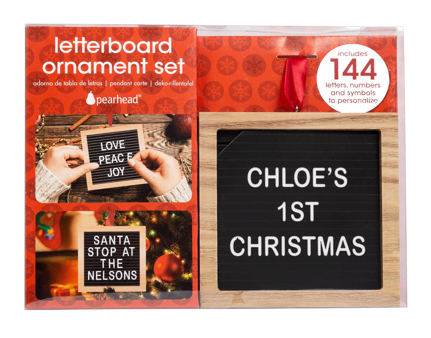 Wood Christmas Letterboard Ornament Set - Mulberry Market Designs