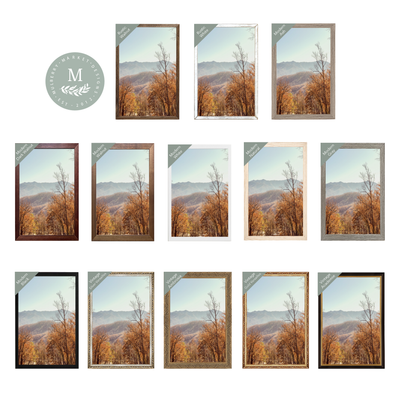 Smokey Mountains Fall Scene Framed Art Print - Mulberry Market Designs