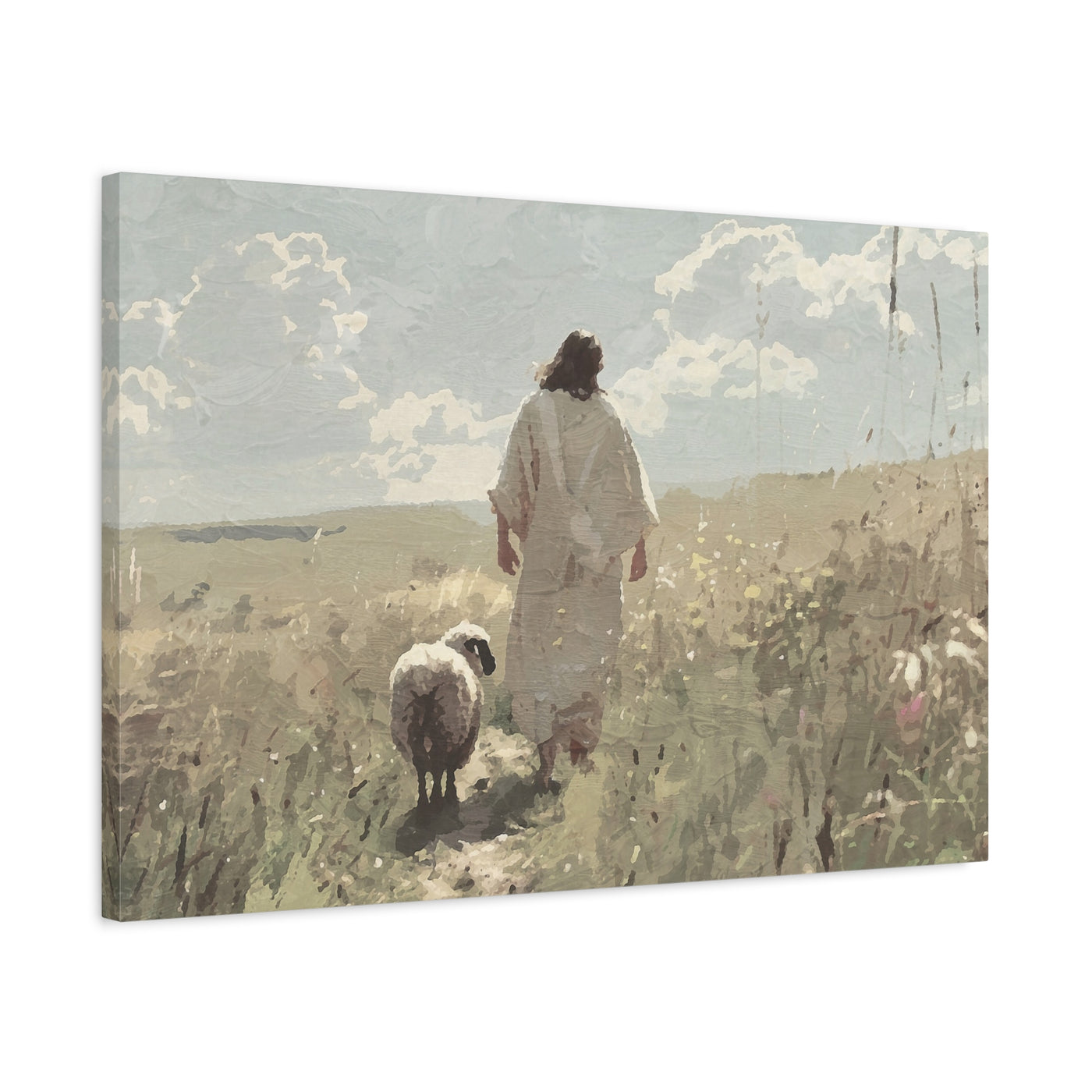Jesus Leaves the 99 Canvas Art