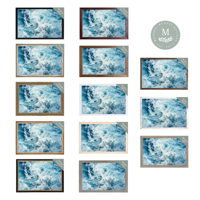 Ocean Waves Modern Wall Art - Mulberry Market Designs