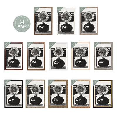 Sunflower Pop Modern Wall Art - Mulberry Market Designs