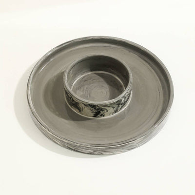 Handcrafted Stoneware Food & Dip Serving Tray