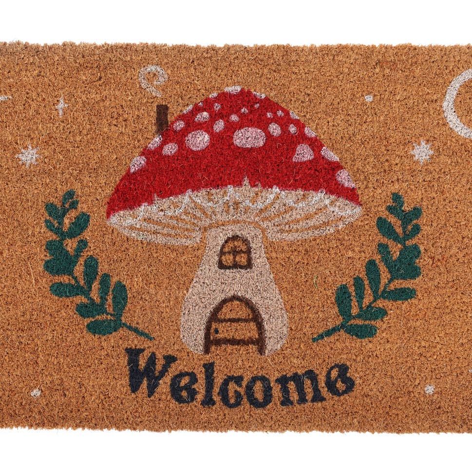 Mushroom House Welcome Doormat - Mulberry Market Designs