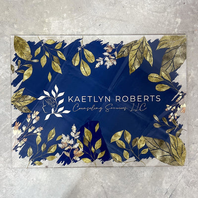 Custom Acrylic Business Logo Sign - Mulberry Market Designs