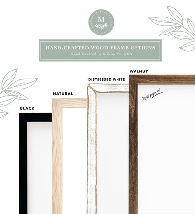 Custom Wood Framed Family Photo Sign