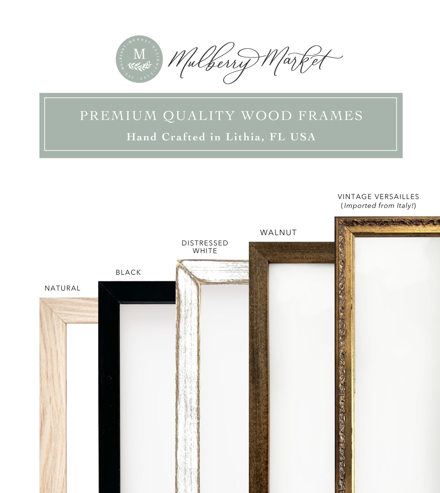 Custom Wood Framed Family Photo Sign