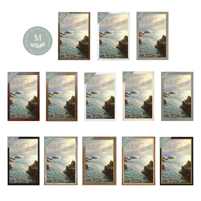 Crashing Waves Modern Wall Art - Mulberry Market Designs