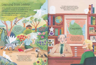 Sticker Life Stories: Jane Goodall Book - Mulberry Market Designs