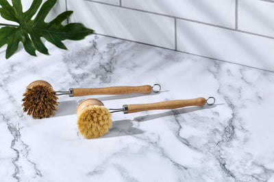 Wood Scrub Brush with Handle
