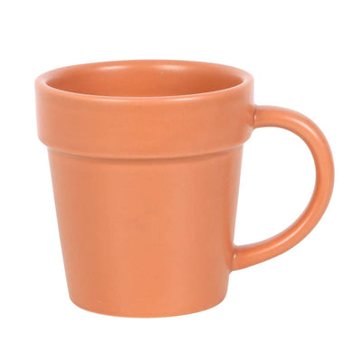 Plant Pot Ceramic Mug and Shovel Spoon - Mulberry Market Designs