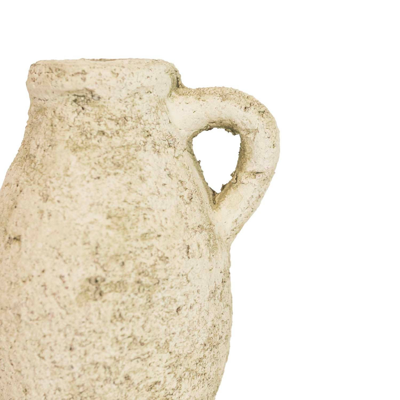 Charlotte Pitcher Bud Vase Antique White Terracotta - Mulberry Market Designs