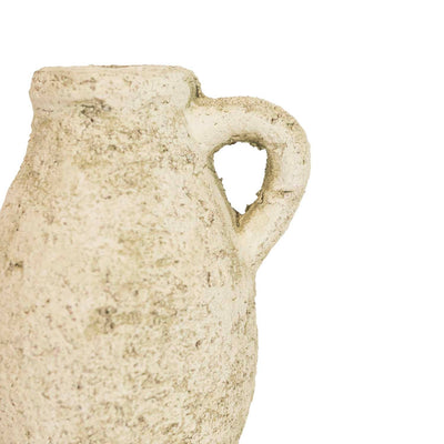 Charlotte Pitcher Bud Vase Antique White Terracotta - Mulberry Market Designs