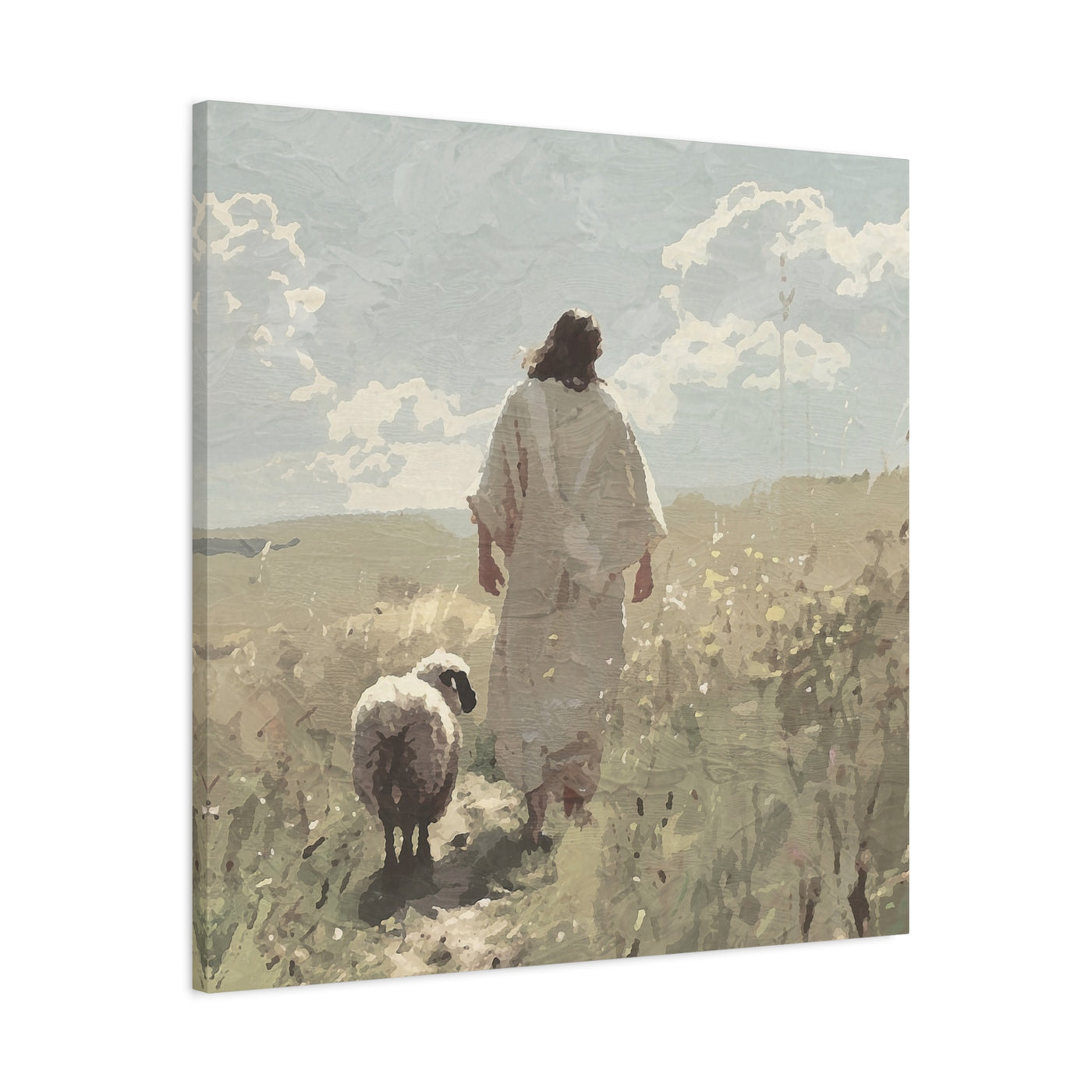 Jesus Leaves the 99 Canvas Art