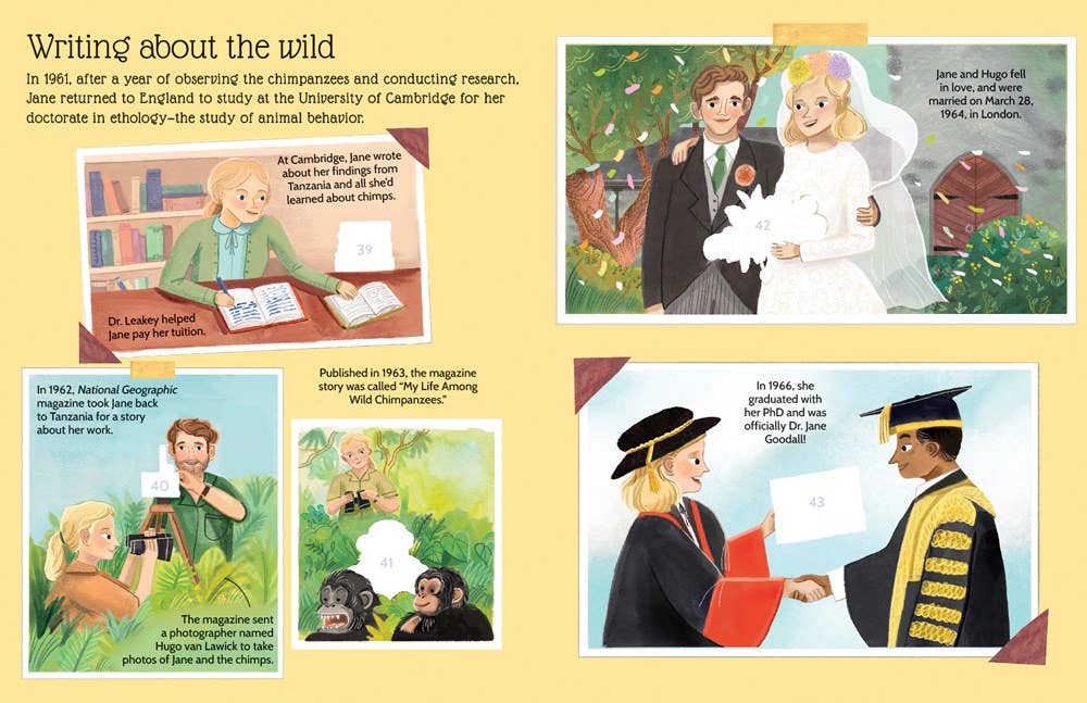 Sticker Life Stories: Jane Goodall Book - Mulberry Market Designs