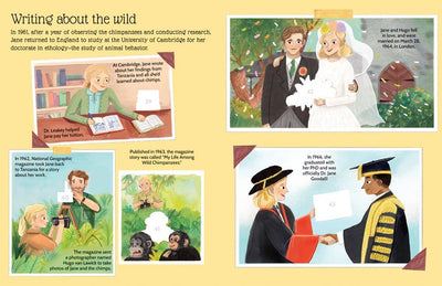Sticker Life Stories: Jane Goodall Book - Mulberry Market Designs