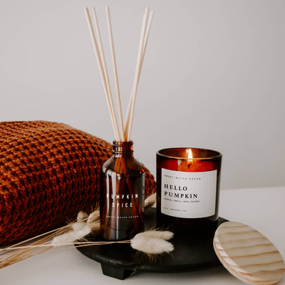 Hello Pumpkin 11 oz Soy Candle - Mulberry Market Designs