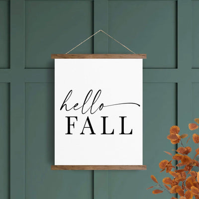 Hello Fall Canvas Wall Art