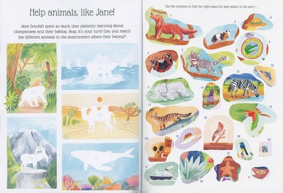 Sticker Life Stories: Jane Goodall Book - Mulberry Market Designs