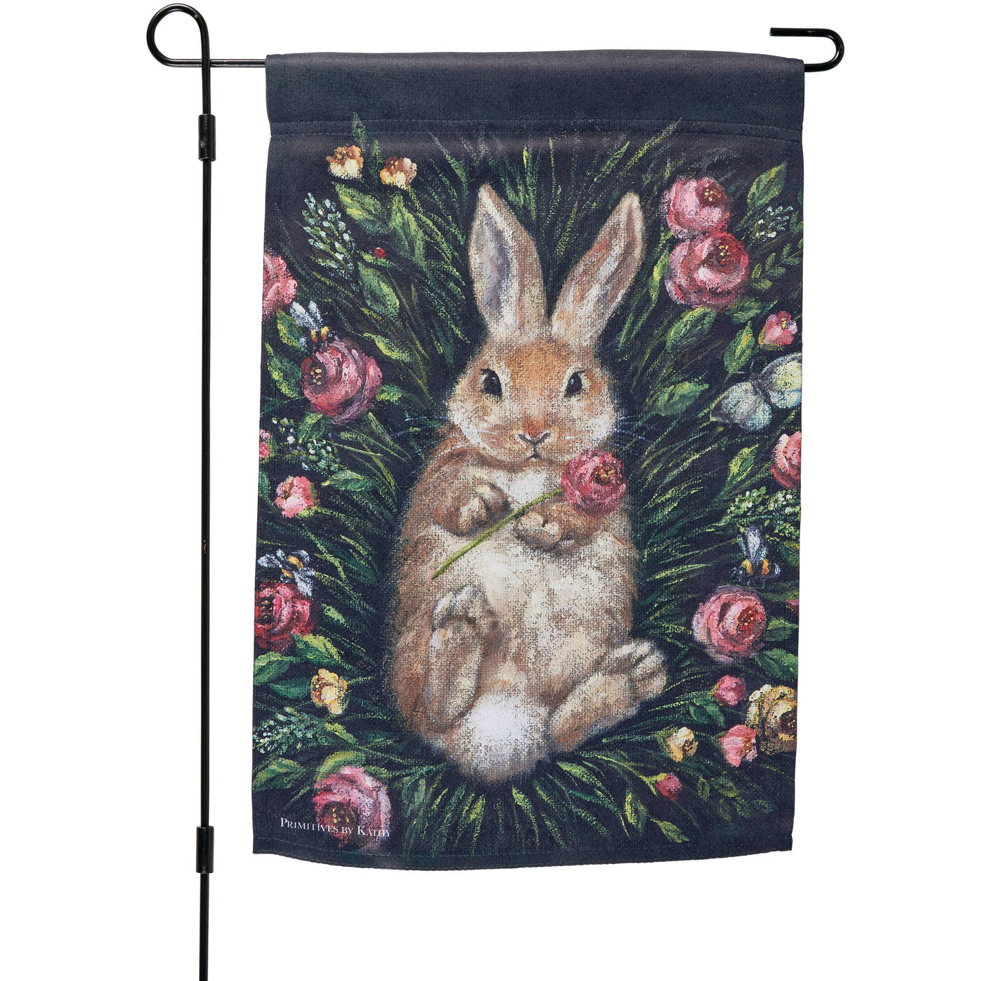 Snuggly Bunny Garden Flag