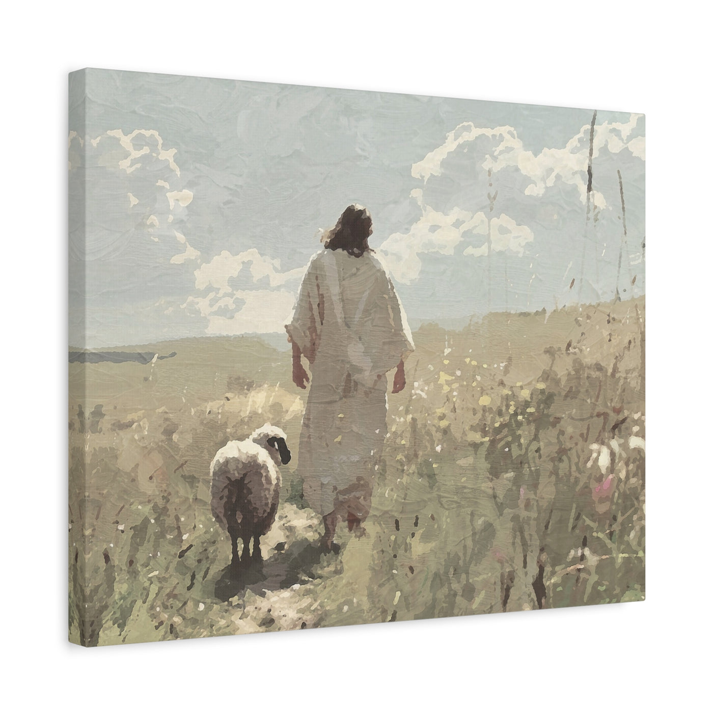 Jesus Leaves the 99 Canvas Art