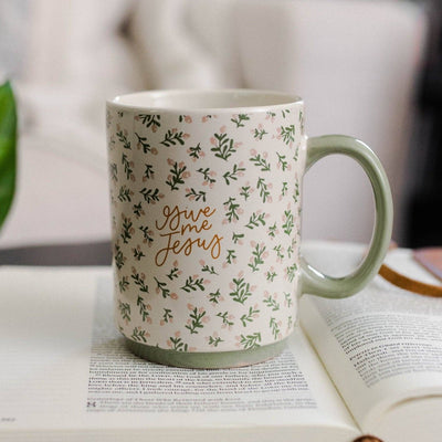 Give Me Jesus Floral Mug - Mulberry Market Designs