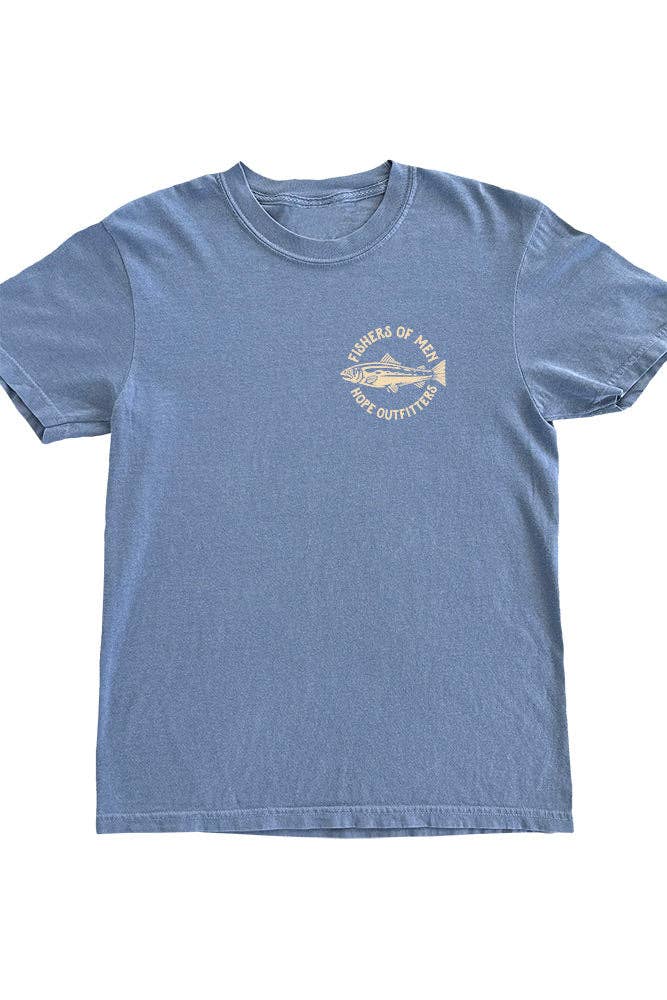 Blue Fishers of Men T-Shirt - Mulberry Market Designs