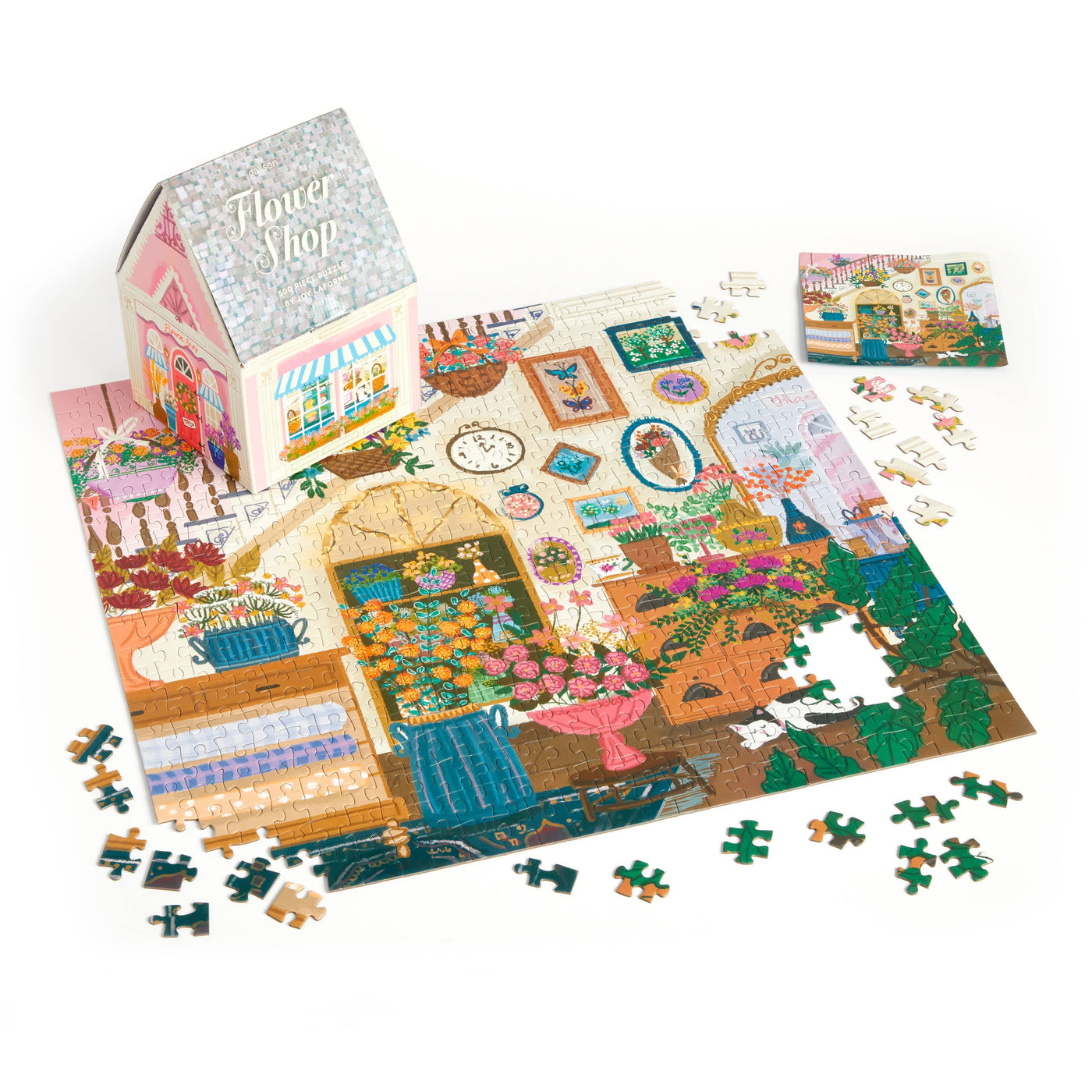 Flower Shop 500 Piece Puzzle - Mulberry Market Designs