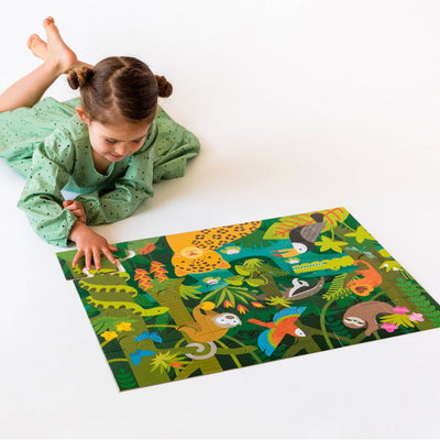 Wild Rainforest 24-Piece Floor Puzzle - Mulberry Market Designs