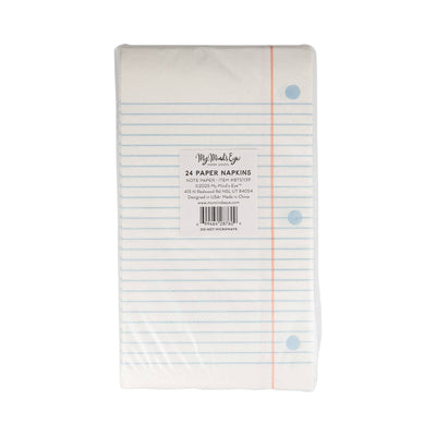 Notebook Paper Napkin Back to School