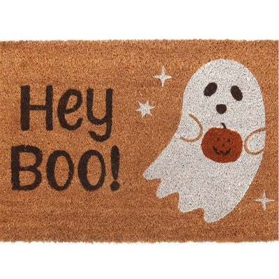 Hey Boo Halloween Ghost Doormat - Mulberry Market Designs