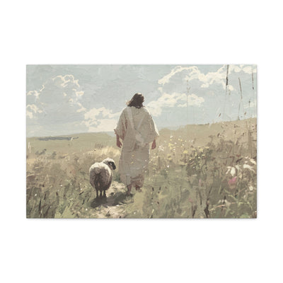Jesus Leaves the 99 Canvas Art