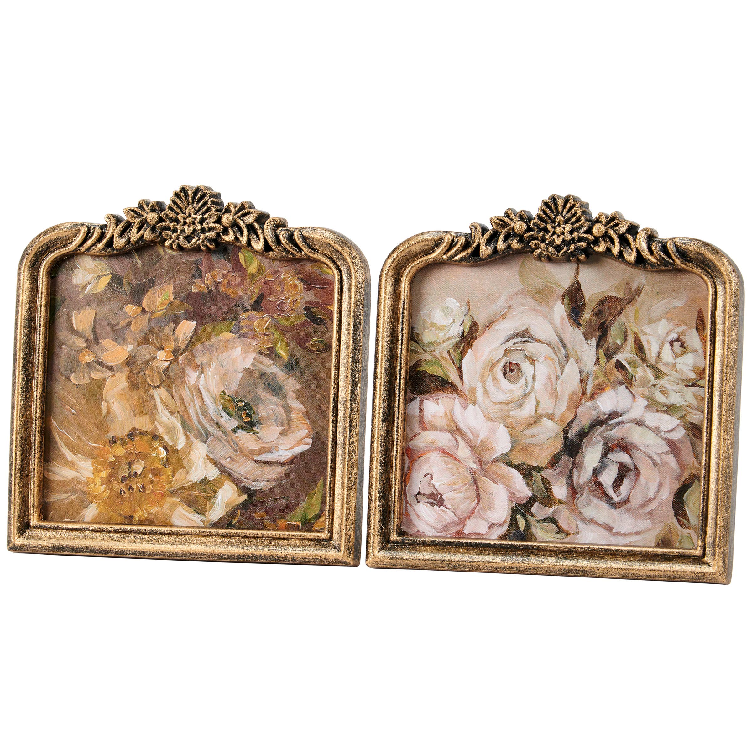 Moody Floral Framed Table Top Art