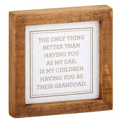 Dad/Granddad Table Top Sign - Mulberry Market Designs