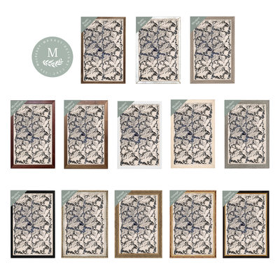 Vintage Art Set Gold Framed Art - Mulberry Market Designs