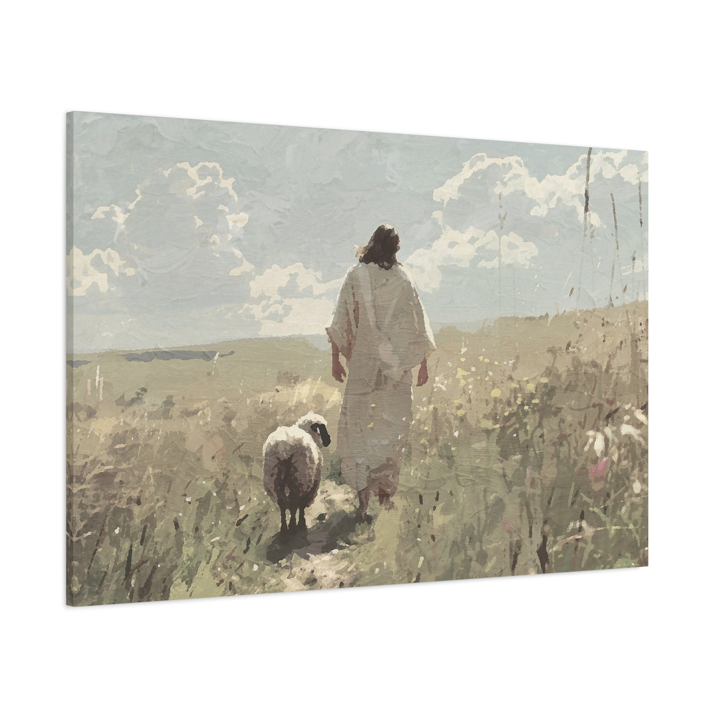Jesus Leaves the 99 Canvas Art