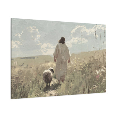 Jesus Leaves the 99 Canvas Art