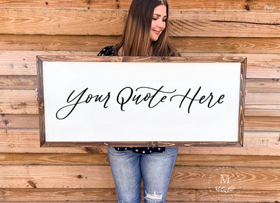 Custom Wood Framed Sign | Designed For You