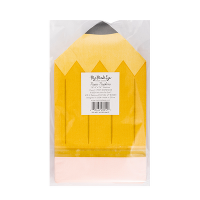 Pencil Shaped Napkins Back to School