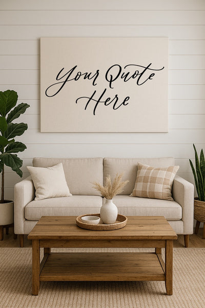 Custom Canvas Sign | Personalized Wall Art Designed by YOU