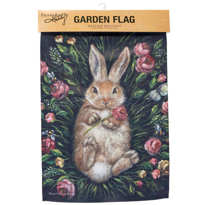 Snuggly Bunny Garden Flag