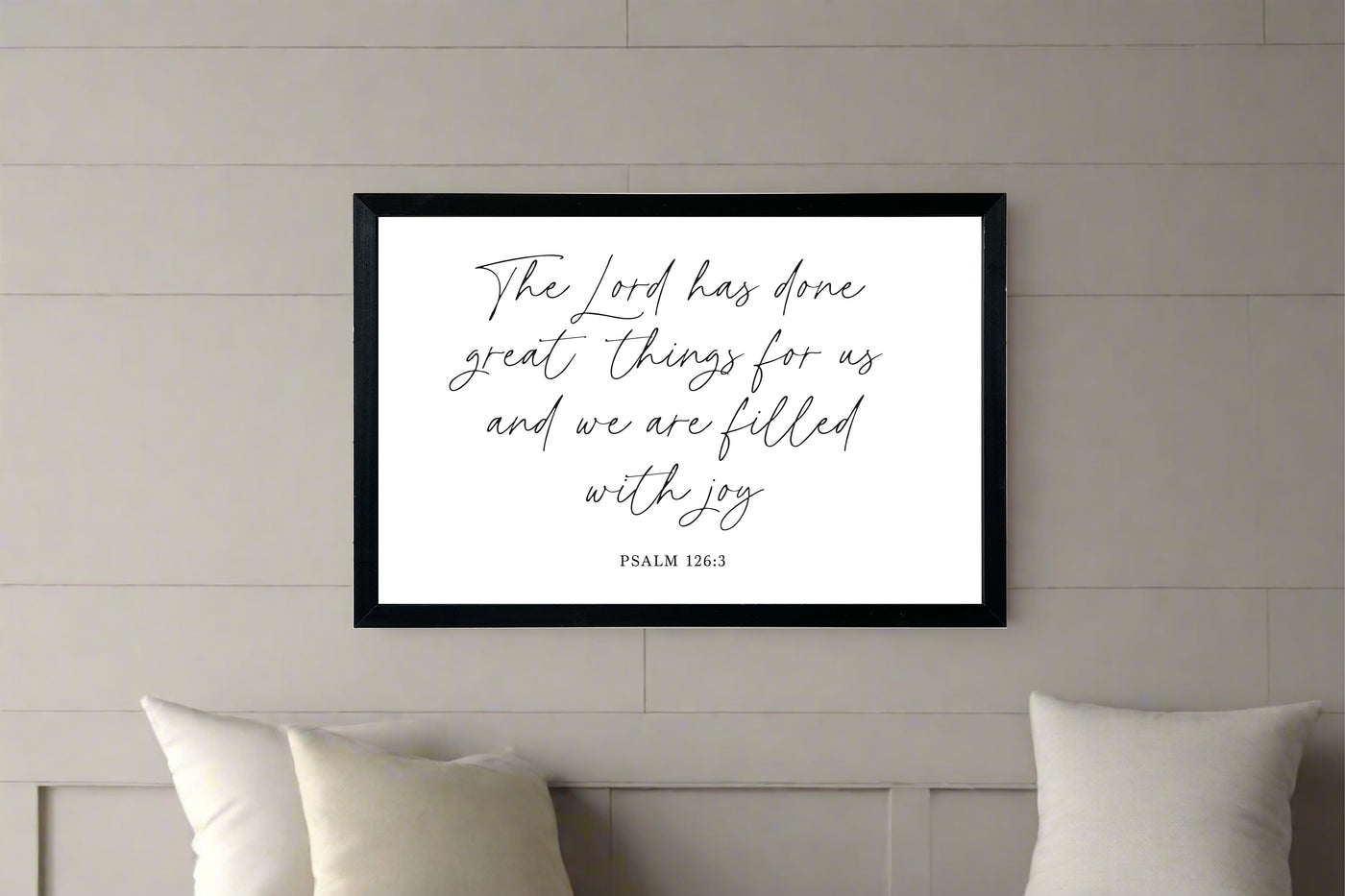 The Lord Has Done Great Things For Us Scripture Sign - Mulberry Market Designs