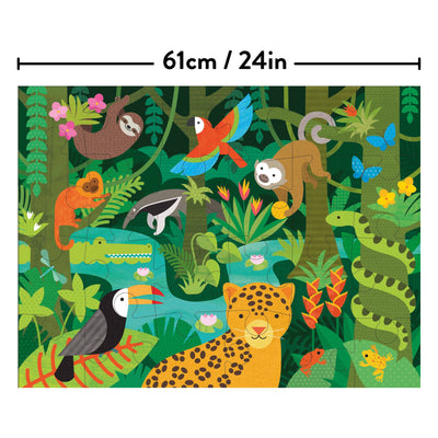Wild Rainforest 24-Piece Floor Puzzle - Mulberry Market Designs