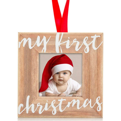 My First Christmas Picture Frame Ornament - Mulberry Market Designs