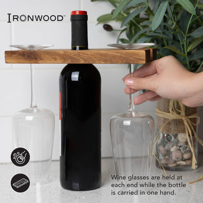 Wood Wine Glass Holder