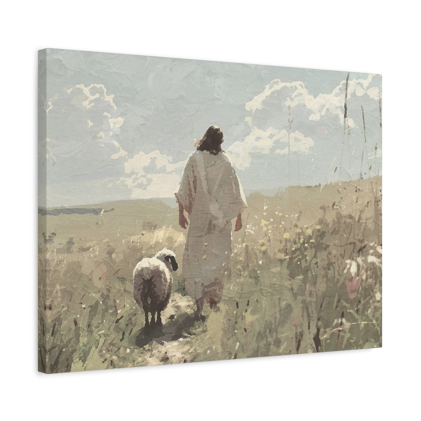 Jesus Leaves the 99 Canvas Art